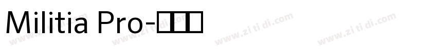 Militia Pro字体转换